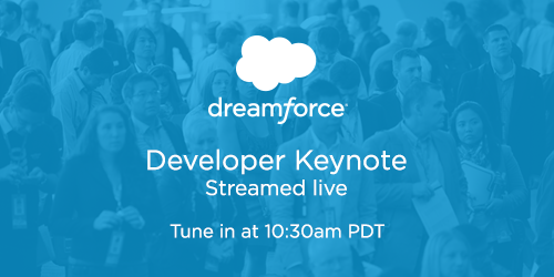 SalesforceDevs's tweet photo. You don't need to attend #df14 to enjoy the Developer Keynote. Catch the LIVE stream: http://t.co/PBFYKQXCNR #devzone http://t.co/tNkn91JFCE