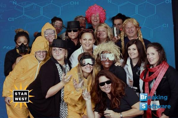 Kellyradell's tweet photo. The #STARWEST crew was #BreakingSoftware at last night's Special Event sponsored by @BlizzardCS http://t.co/zxlyThHlJG