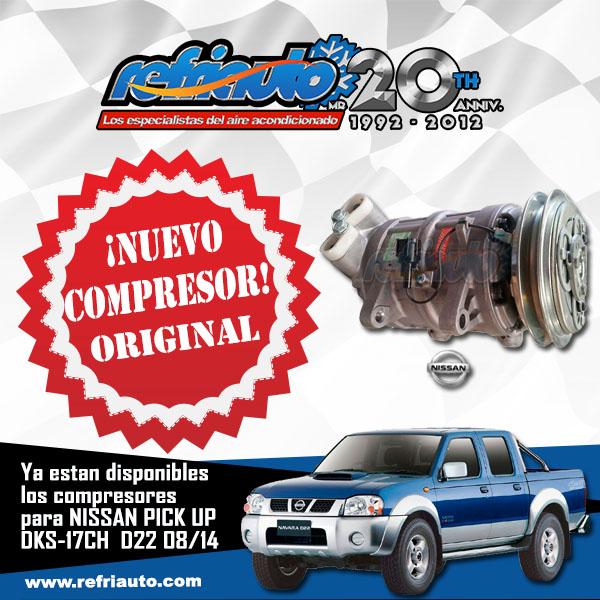 RefriautoMexico's tweet photo. En REFRIAUTO ya contamos con el nuevo compresor ORIGINAL para NISSAN PICK UP 

Teléfono:
(662) 210 39 39 Ext. 105 http://t.co/7cr7J6PNd3