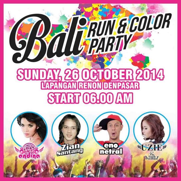 CityHype_Bali's tweet photo. Hai Runners !!!
See you On october 26th at Renon for amazing color party πππ #BALIColorRun http://t.co/u5TWiCxrtd