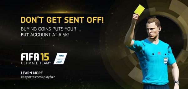 EASPORTSFC's tweet photo. An update on our progress in Showing Cheaters the Red Card: http://t.co/a6x3qtvZSg #FUT #FIFA15 http://t.co/CcNfjS7Cow