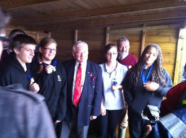 <a href="/collegepenryn/">Penryn College</a> Students receiving their Rotary badges from the <a href="/RotaryRIBI/">Rotary GB & Ireland</a> President this morning