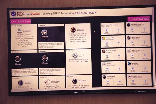 SaraShabana's tweet image. This is why I love @Crowd_Analyzer ❤️ @BahaaGalal #GITEX2014