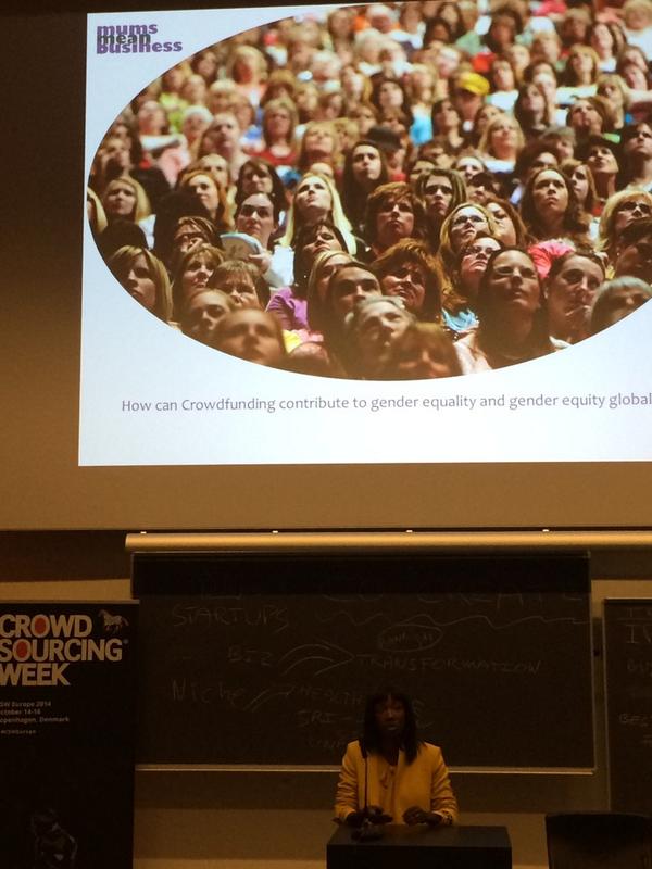 AhmadGhz's tweet photo. Crowndfunding and Gender Equality. @mums_mean_biz  #CSWEurope #crowdfunding http://t.co/roPLA1hqkU