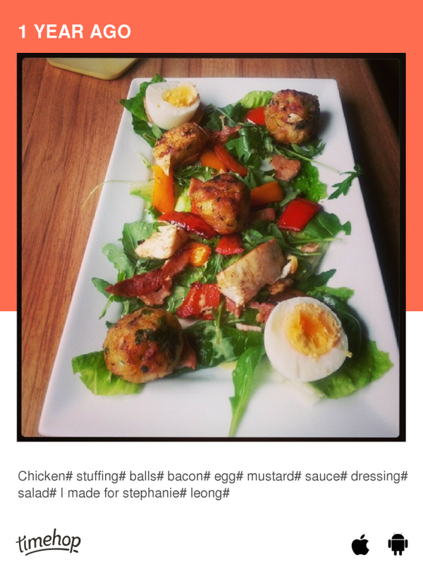 a_poets's tweet photo. This is the salad I made 4 stef yhe the very next day this time 1 year ago as she missed the salad I made the day... http://t.co/Z86Yatp0xU