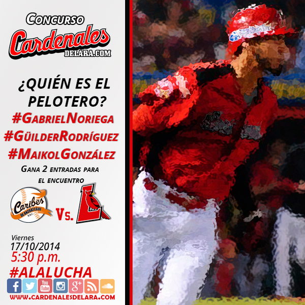 CardenalesDice's tweet photo. ¿Quién es el pelotero que sale en esta imagen?, #GabrielNoriega, #GuilderRodriguez, #MaikolGonzalez. http://t.co/NNjKKXbRE5