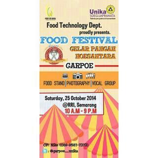 GARPOE "Gelar Pangan Noesantara", cek info di @garpoe_unika . Cc <a href="/BEMFTPUNIKA/">BEMFTPUNIKA</a> <a href="/bem_unika/">BEM UNIKA SOEGIJAPRANATA</a> <a href="/Metro_TV/">METRO TV</a>