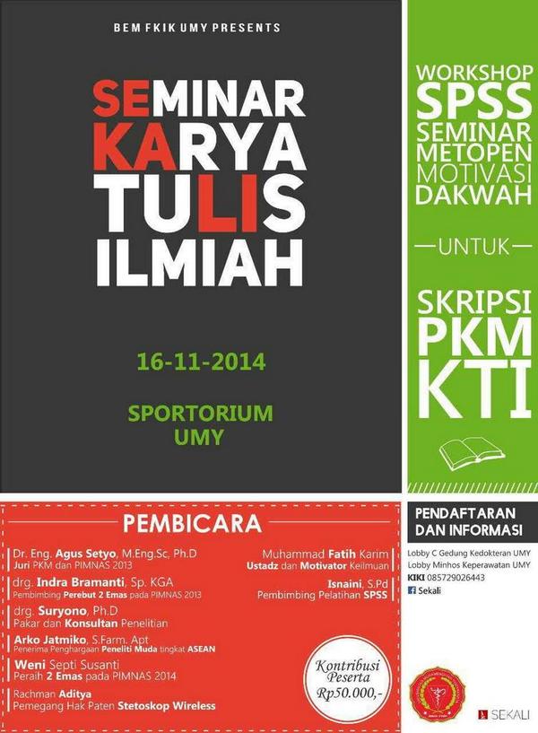 Yuk ikut #SEKALI #mahasiswa+umum #htm50K #16Nov2014 #info: fauzi ari 085790454321 <a href="/psikumy_2013/">GOJO</a> <a href="/PSIKUMY2012/">PSIK UMY 2012</a>