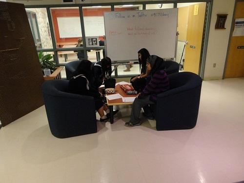 Our students are making connections w Japanese buddies. 
"Have you read The Hunger Games?" 
"Yes!"