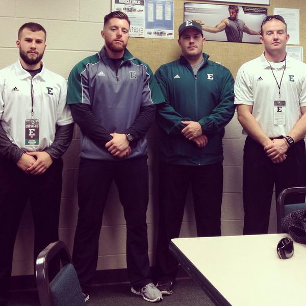 ConatySean's tweet image. "Surround yourself with good people." @coachcipriano @CoachZackCook @JC_Hull @EMUSTRONG #EMU #SportsPerformance