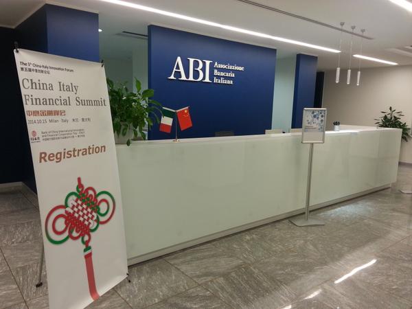 ITTN_bj's tweet photo. Ittn in, Milan, Italy.China Italy Finance Summit. http://t.co/F2ZFltpfLH
