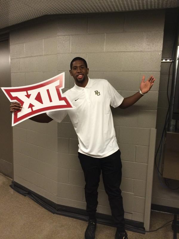 BaylorMBB's tweet photo. How about Royce and the Big12 Logo !
RT @Big12Conference: #Big12MBB: @BaylorMBB Royce O'Neale at media day. #LogoOpp http://t.co/Nftwljck9I