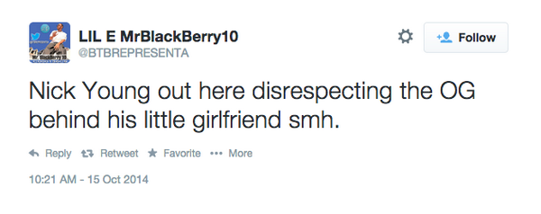 Complex's tweet photo. Nick Young is getting destroyed on Twitter for taking a shot at Snoop Dogg: http://t.co/YGuYguH8aX http://t.co/bp4sebyh8L