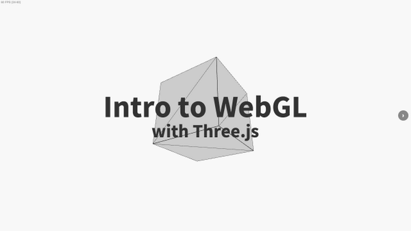 RT @mrdoob: Outstanding introduction to #webgl with #threejs by @davidscottlyons.
davidscottlyons.com/threejs/presen…
