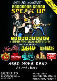 TheLibido1_PUNK's tweet photo. Showcase@speakupjakarta with @KONFLIKPUNK @OUTSTEPrawk @SLETINK28 @ThemeetingTMIN @OrderHerePUNK @TheLibido1_PUNK http://t.co/l1jj5ZZ2qF