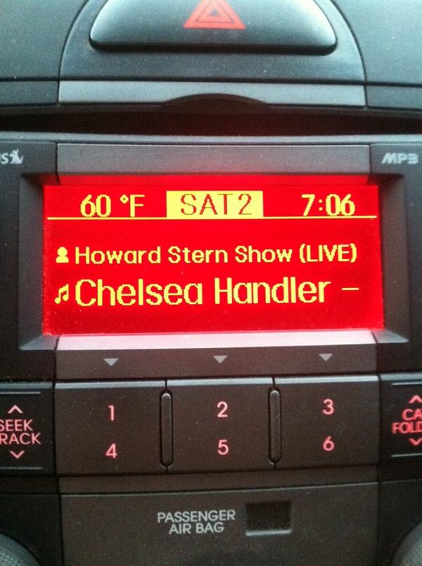 brianthedj's tweet photo. @sternshow @chelseahandler what a great guest! Always entertaining ! http://t.co/0yq06dbkb2