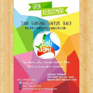 >> Ingin jadi volunteer? Nih follow aja <a href="/bali_jani/">Bali Jani</a> sedang open recruitment loh  .