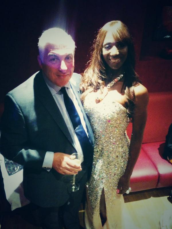 ModsOfDiversity's tweet photo. Our beautiful CEO #AngelSinclair dressed in @PromnParty with the wonderful @mitchwinehouse at #WearItForAutism http://t.co/r1OsO5rnsi