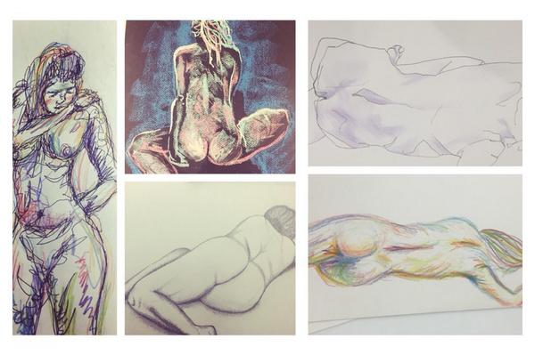 Just a fraction of the brilliant work from last night! Thanks everyone who came to life drawing! See you next time xx