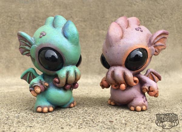 These little menacingly cute Baby Cthulhu's getting ready for #designercon this November 8-9
#cthulhu