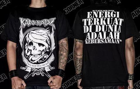 #new tshirt kameradz"doitwithyourefriend" || size M-xxL || idr 75k || order 7EE1918E-089686597252