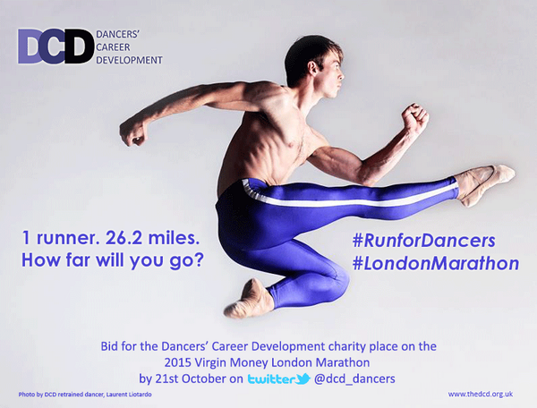northernballet's tweet photo. RT @dcd_dancers: How far will you go for dancers? We need you to #RunforDancers at the 2015 #LondonMarathon! http://t.co/kYa75fue81