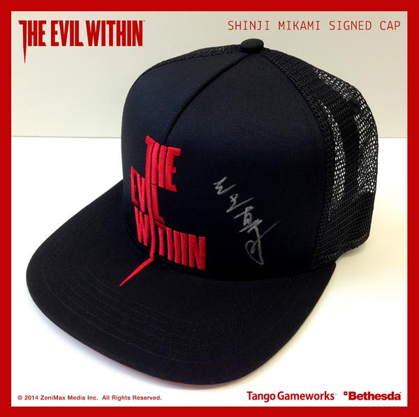 bethesda_ESP's tweet photo. Recuerda, estamos sorteando una gorra de @TheEvilWithin firmada por @Shinji_Mikami_E Participa, síguenos y RT #TEWcap http://t.co/GSUshbjOna