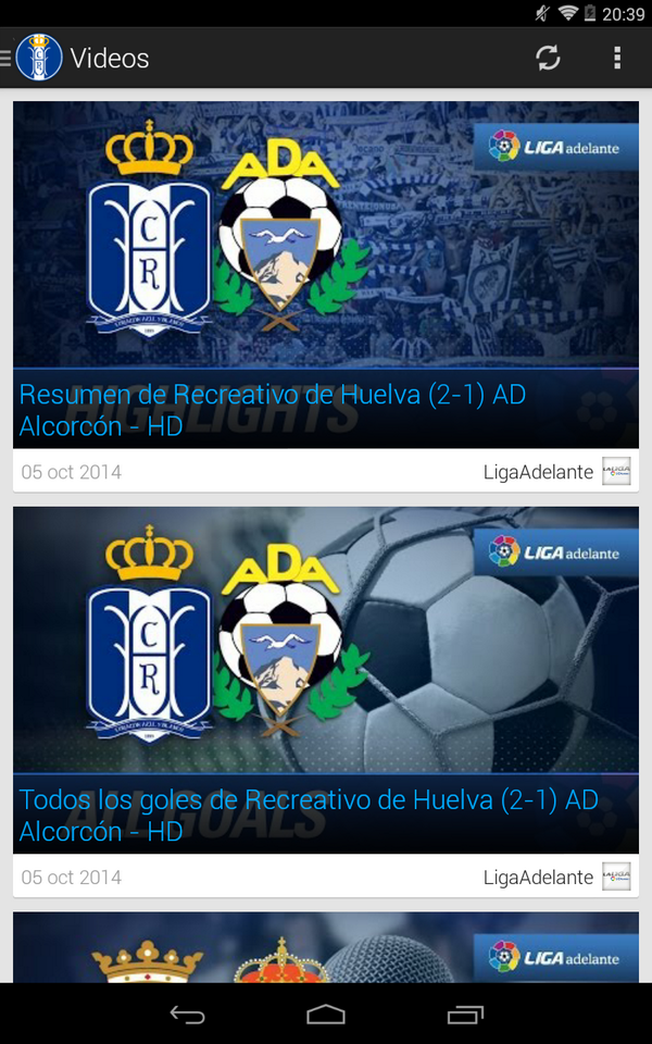 RecreMovil's tweet photo. Accede a los videos con los resumenes de cada partido desde RecreMovil para Android https://t.co/ewUcpdQnEH http://t.co/oi84BJqTFh