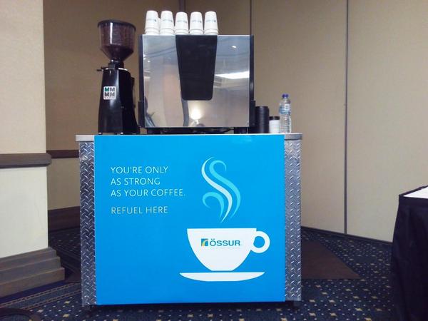 92deg_espresso's tweet photo. Our mini coffee cart all bumped in for the #AOPA14 Congress happening Thurs and Fri with thanks to Γssur #coffeecart http://t.co/FK028mHZa0