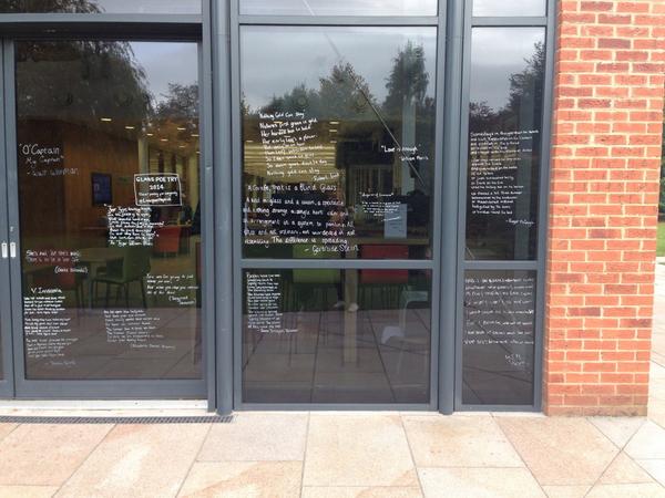 NClarke94's tweet photo. #glasspoetry @LiverpoolHopeUK http://t.co/pzYSQYi1zB