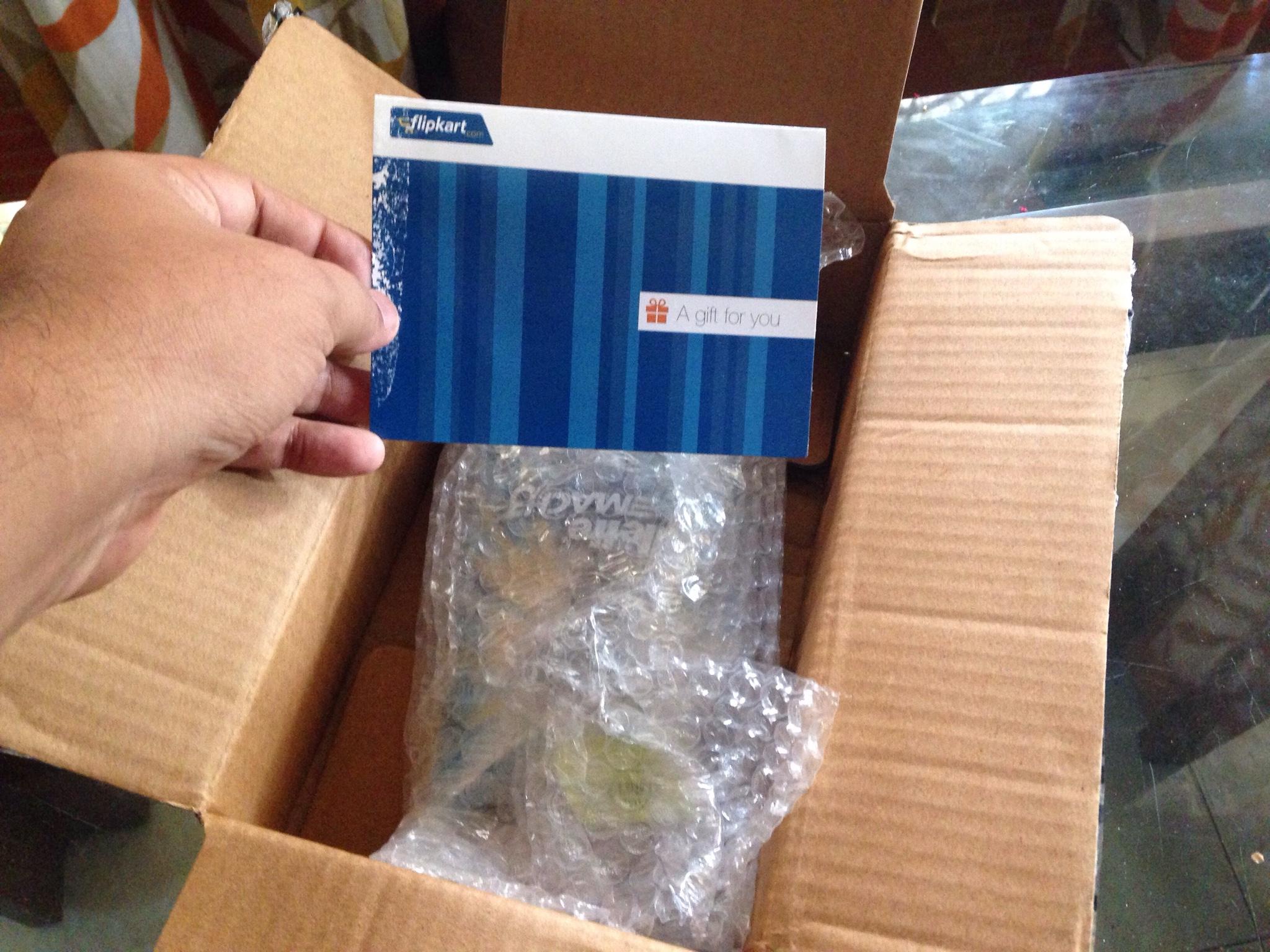 Preshit On Twitter: This Is What @Flipkart Sends You When You Opt For “Free  Gift Wrapping” As A Flipkart First Customer. Http://T.co/Qy9tezsnlj /  Twitter