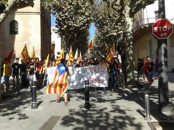 Omplim els carrers de Mataró d'estelades. El 9N volem votar. #Vaga48H <a href="/SEPC_nacional/">SEPC</a> @SepcArenys <a href="/ArranMaresme/">Arran Mataró</a>