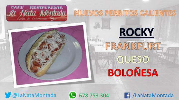 LaNataMontada's tweet photo. ¡SORTEO @LaNataMontada! ¡En breve tendremos perritos calientes! ¡RT para ganar el #SorteoRocky! Suerte http://t.co/PPauGxRm3T