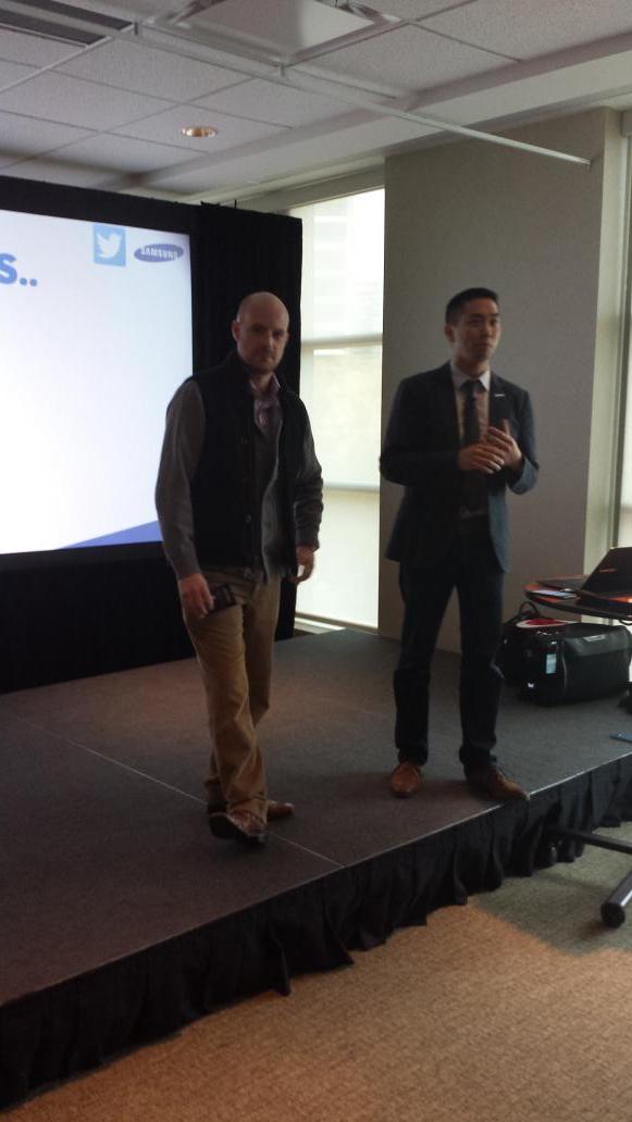 manpreetjv's tweet photo. #note4cgy winner is thom from tom harris http://t.co/qYPTItfICo