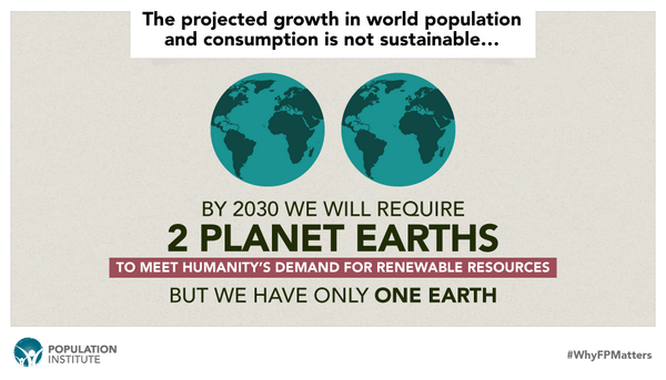 PopInstitute's tweet photo. Projected #population growth & consumption is not sustainable #WhyFPMatters http://t.co/2ubtzrP8x6