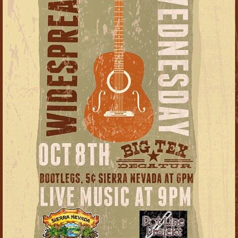 BigTexDecatur's tweet image. It's on tonight!! @SierraNevada flowing like water at 6! Dot Line Matrix playing at 9!!
