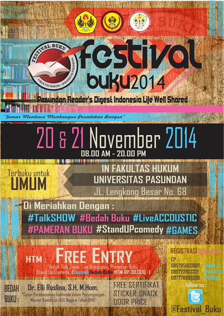 Festival_Buku's tweet photo. come on join festival buku 20-21 nopember 2014 @BEMFHUNPAS @BPM_FHUNPAS @yudhiarifiantow http://t.co/2WhmNV4gL1
