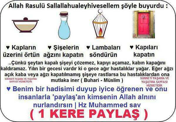 Allâh Rasulünden(SAS) GÜVENLİK ve SAĞLIK konusunda çok önemli tavsiye...