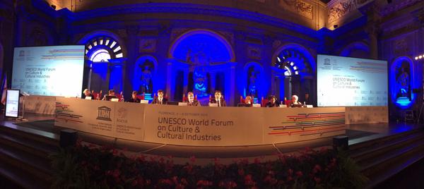 Neufelt's tweet image. Thank you, ever so much! UNESCO World Forum on Culture and Cultural Industries, Florence, 2–4 October 2014. -Neu