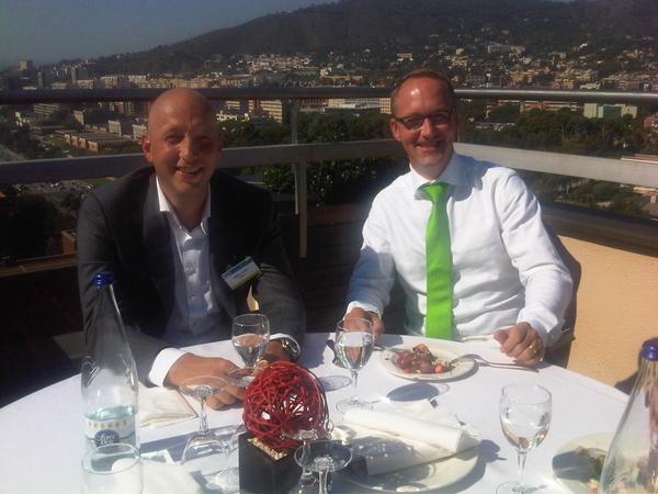 MoniqueCoebergh's tweet photo. Enjoying good content and good food at #IBMBPES with @FunaticNL http://t.co/qxo61AswB3