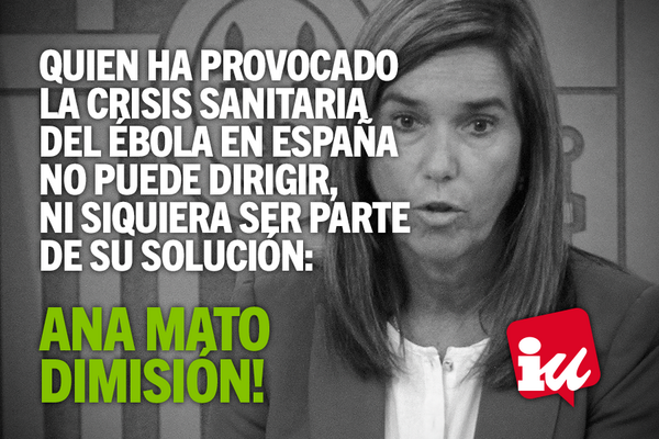IzquierdaUnida's tweet photo. Lo hemos pedido muchas veces en el Congreso: #AnaMatoDimisión http://t.co/mx5sbzA83m