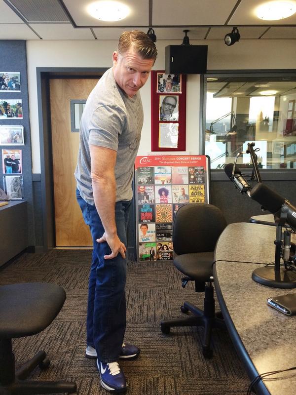 Joel Lindley is at @TheComedyClubNY all weekend &amp; he made a special trip to #TheWeaseShow! Tune in with us!!