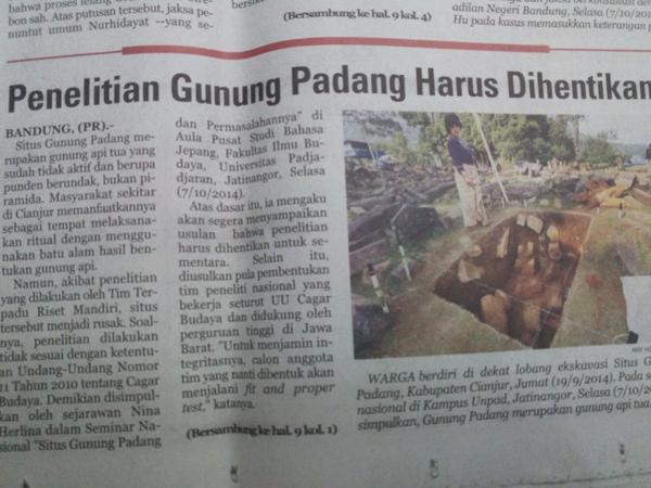 Penelitian Gn Padang hrs dihentikan krn lukai warga Cianjur &amp; sekitar lokasi <a href="/infocianjur/">INFO CIANJUR</a> <a href="/InfoJabarID/">Info Jawa Barat</a> <a href="/aheryawan/">Ahmad Heryawan</a>