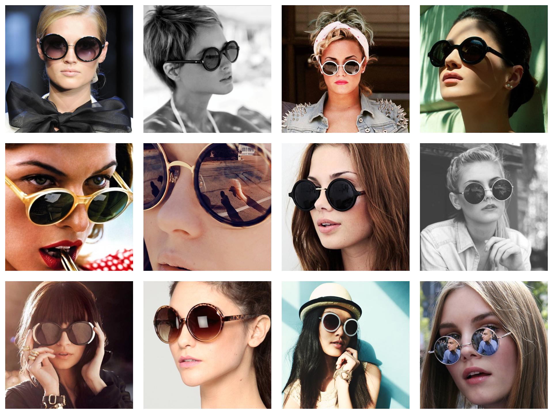 Круглые очки. Солнечные очки. Круглые солнцезащитные очки. Модные очки. Очки по форме лица женские солнцезащитные