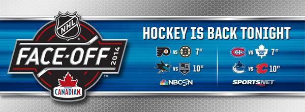 RT if you're watching the puck drop on the 2014-15 season TONIGHT. #NHLFaceOff (Man, it felt good to tweet that.)