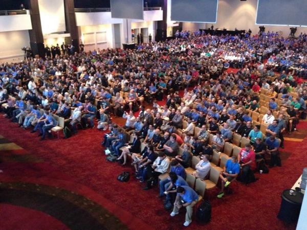 Packed house for the <a href="/xamarinhq/">Xamarin</a> Evolve 2014 keynote speech this morning #Xamarin