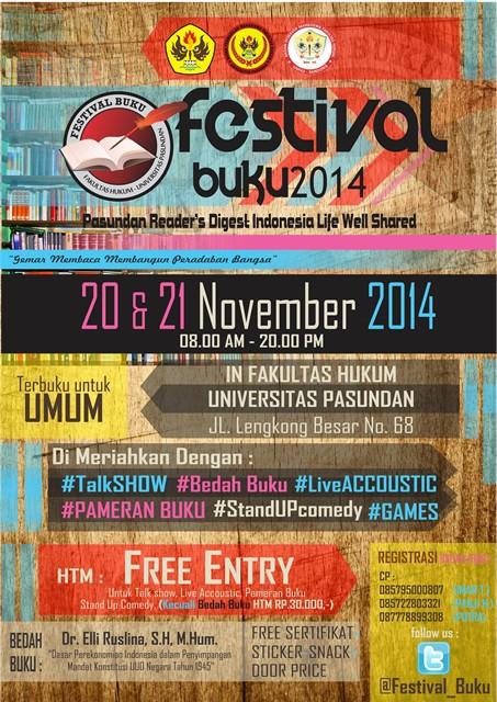 bemfhunpas's tweet photo. Festival Buku 2014 | Live Accoustic, Talk Show, Bedah Buku, Pameran Buku, Stand Up Comedy and Games | 20-21 Nov 2014 http://t.co/6yyDdPVucN