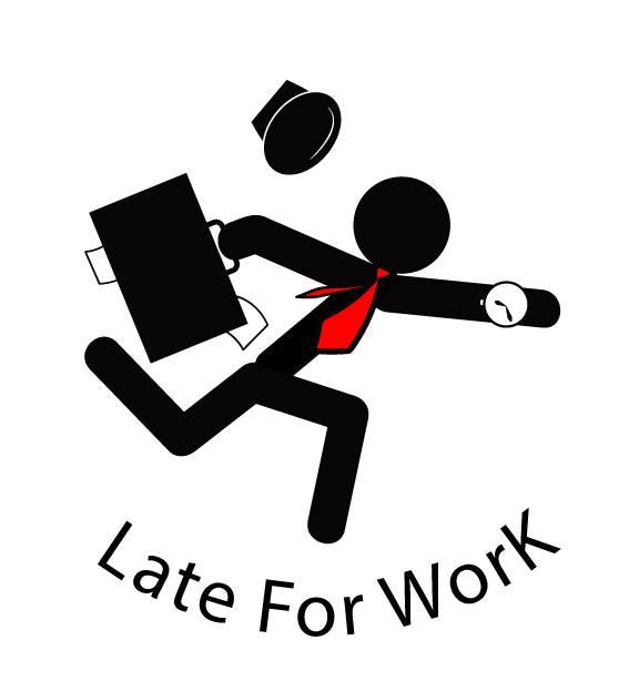 YourLateForWork's tweet image. What do you think of our new profile picture? #Logo #RunningMan #LateForWorkLLC