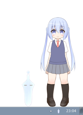 こども女子高生(仮)
配色が決まらないので(仮)です。 