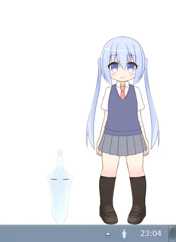 こども女子高生(仮)配色が決まらないので(仮)です。 